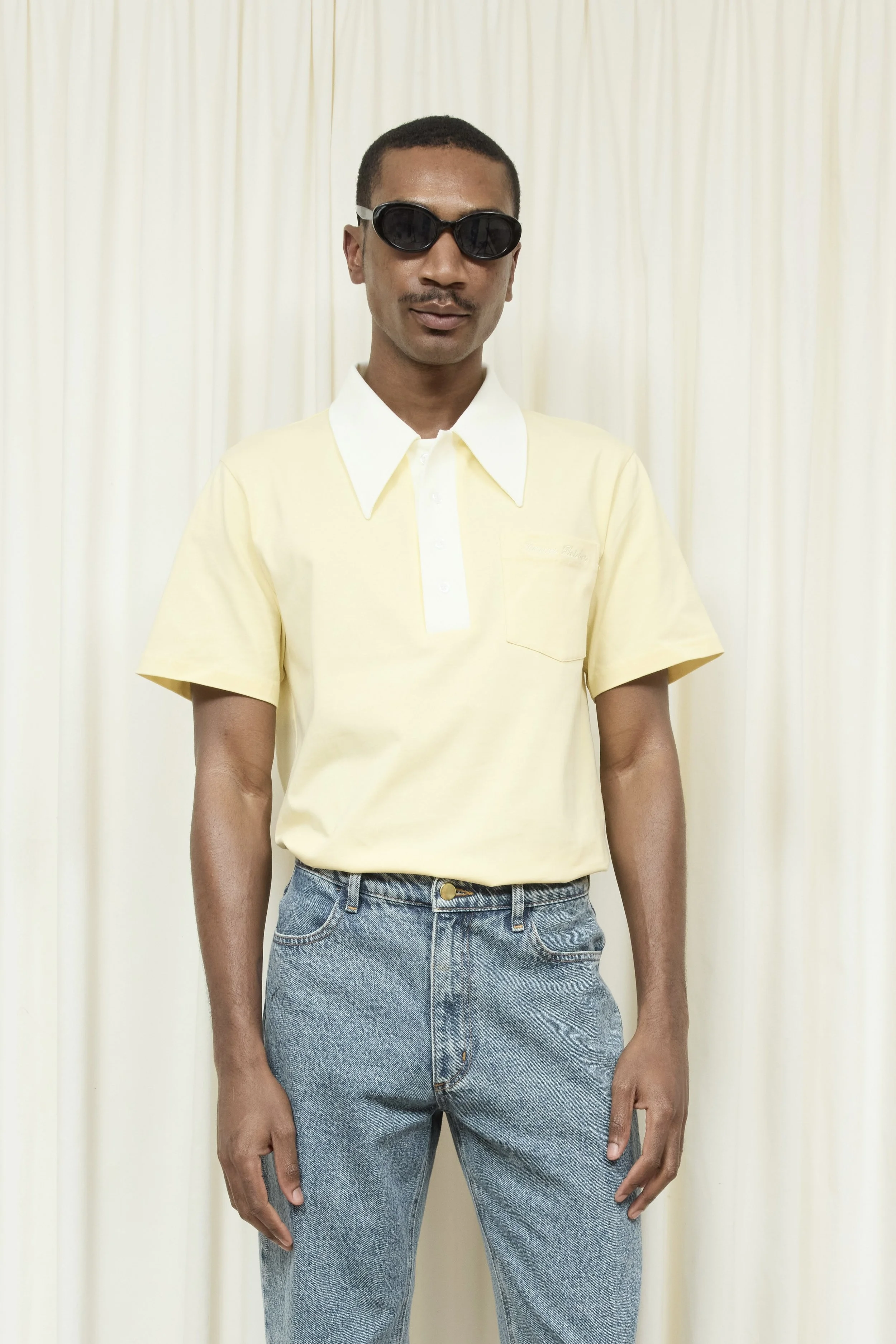 Cletus Lace Trim Polo — Tanner Fletcher